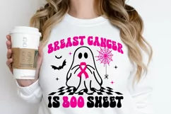 Breast Cancer Is Boo Sheet Svg, Breast Cancer Awareness Svg Product Image 4