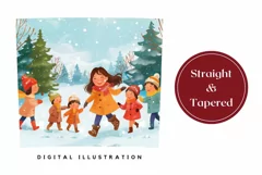 Christmas Tumbler Wrap Design, Winter Tumbler Template Product Image 3