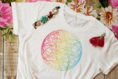 Sublimation Designs for tshirts with Bright colorful circles Product Image 5