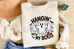 Funny Hanging Ghosts Halloween Sublimation PNG Design Product Image 3