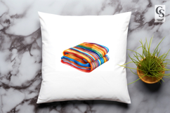 Colorful Mexican Blanket Watercolor Clipart Sublimation PNG Product Image 3