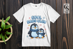 Cool Dads Club Penguin Sublimation PNG Product Image 3