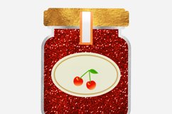 Glitter Jam Clipart, Food Clipart, Fruits Jams Product Image 2