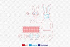 Easter Bunny Egg Holder Svg Product Image 2