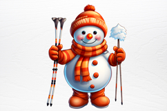 Funny Snowman Sublimation PNG Product Image 3