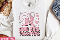 Cow girl valentine PNG,Retro Valentine PNG Product Image 3