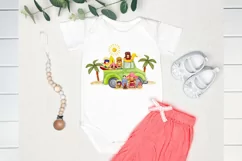 A family of beach gnomes on a truck Product Image 3