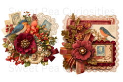 Tags, Flowers, Label, Ephemera, PNG, Junk Journal, clipart Product Image 3