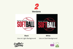 Panthers Softball Mascot SVG PNG Team Logo Design Product Image 3