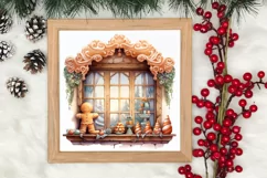 Christmas Santa House Clipart, Christmas PNG Product Image 3