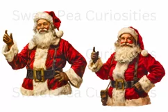 Christmas, Santa, Ephemera, PNG, Junk Journal, clipart Product Image 3