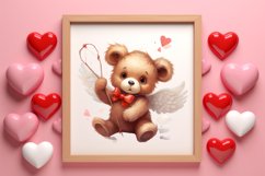 Adorable Animals Cupid Valentine Clipart sublimation Product Image 3