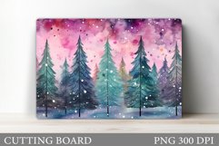 Christmas Tree Cutting Board Design. Kitchen Cutting Board Product Image 1
