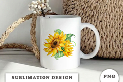Watercolor Sunflowers Bouquet png Product Image 3