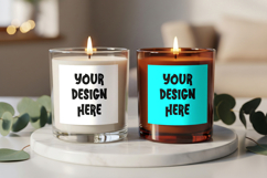 Soy candle label design mockup Product Image 4