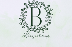 Wild Fern Monogram - Botanical Serif Monogram Font Product Image 2