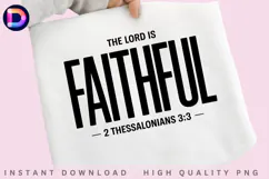 The Lord Is Faithful 2 Thessalonians 3:3 Christian Bible Product Image 2