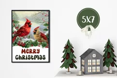 Christmas Greeting Card, Christmas Cardinals Greeting Cards Product Image 3