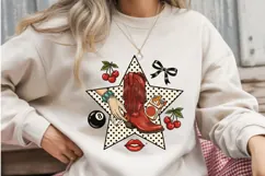 Retro Western Cowgirl Sublimation PNG Product Image 3
