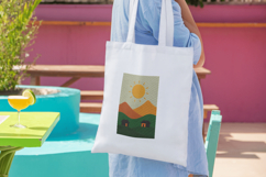 Minimalist Sunrise Hillside Pillow Design Product Image 3