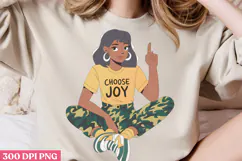 Empowering Black Girl Clipart PNG Product Image 3