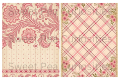 Pink, Mixed Media, Paper, Shabby Chic, Papers, Junk Journal Product Image 3