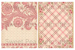 Pink, Mixed Media, Paper, Shabby Chic, Papers, Junk Journal Product Image 3