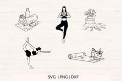 Yoga SVG Bundle, Meditation Clipart Product Image 3