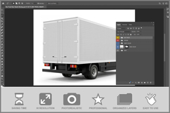 Box Truck Rear Studio Product Image 2
