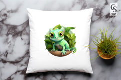 Colorful Chameleon Clipart Sublimation PNG Product Image 3