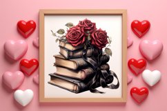 Gothic Valentines Day Clipart, Valentine Skeleton Product Image 3