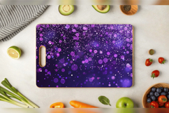 Purple Glitter Cutting Boards sublimation Design Product Image 3