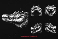 10 Bundle Dark Art Crocodile Alligator Reptile Beast Product Image 5