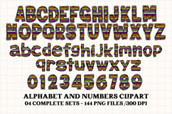 Halloween Alphabet png clipart, halloween letters doodle Product Image 3