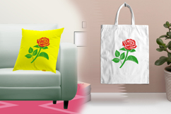 Elegant Red Rose Floral Embroidery Design File Product Image 3