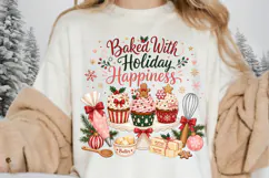 Baked With Holiday Happiness PNG, Christmas Baking PNG Product Image 3