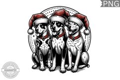 Christmas Dog Clipart - Christmas Sublimation PNG Design Product Image 1