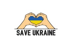 Support for Ukraine in the war - Vector Symbols. Product Image 4
