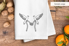 Wedding Doves With Rings SVG Product Image 3