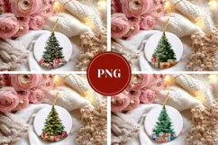 Cartoon Christmas Ornament Designs, Christmas Gift Tags Product Image 3