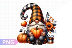 Halloween Gnome Sublimation, Gnome Clipart PNG Product Image 1