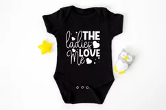 The ladies love me SVG, Kids Valentine Svg Product Image 3