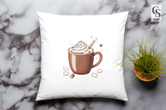 Hot Cocoa Marshmallow Mug Clipart Sublimation PNG Product Image 3