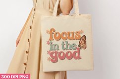 Focus on the Good PNG, Retro Positive Sublimation PNG Product Image 1