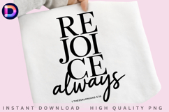 Rejoice Always 1 Thessalonians 5:16 Christian Bible Verse Product Image 1