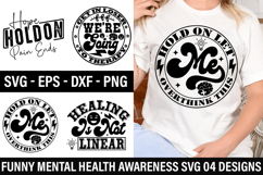 Funny Mental Health Awareness SVG Design - Hope Hold On Pain Product Image 1