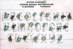 Silver Coffee Floral Alphabet Product Image 2