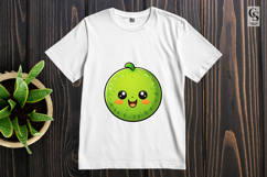 Cute Lime Characters Clipart Sublimation PNG Product Image 3