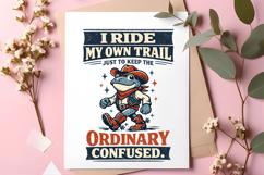 Ride My Own Trail Cowboy Frog Product Image 1