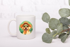 Tropical Labrador Dog Illustration, Summer Labrador Dog PNG Product Image 3